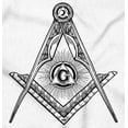 thumbnail image 2 of Illuminati Masonic Square Compass Men's Graphic T Shirt Tees Brisco Brands S, 2 of 4
