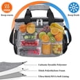 thumbnail image 3 of Lunch Bag Insulated Lunch Box for Women/Men Reusable Lunch Tote Bag with Adjustable Shoulder Strap,Front Zipper Pocket A, 3 of 5