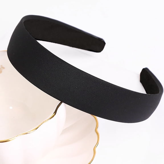 Wide Headband Women Soft Fabric Non Slip Hair Band, Simple Plain Hair Accessory for Daily Wear Work Sports, Multi Pack