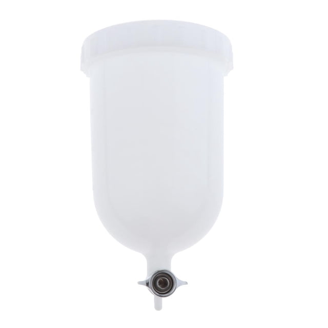 Conector profesional de la taza del aerógrafo de la alimentación Zulema Vaso de repuesto de plástico 400ml Color blanco pulverizador de pintura inferior