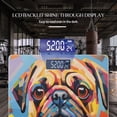 thumbnail image 3 of Bathroom Scale, Highly Accurate Digital Body Scale,Precisely Measures Weight up to 400 lbs-Colorful Geometric Abstract Painting Of Pug Dog Portrait, 3 of 4