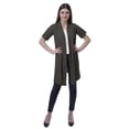 thumbnail image 2 of Moomaya Womens Half Sleeve Shrug Open Front Long Cardigan Lightweight Summer Fit, 2 of 7