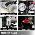 thumbnail image 4 of VEVOR 6.6 Gallon, Portable Air Compressor 1 HP, Oil Free, Steel Tank 750W, Pancake 115 Psi, Ultra Quiet for Home Repair, Tire Inflation, 4 of 9