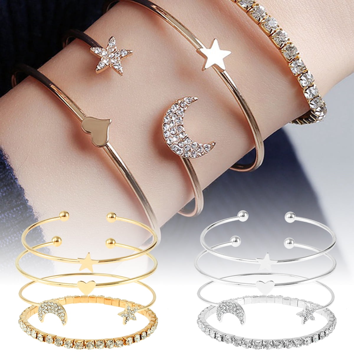 Layer Wristband Accessories Women Bangle Twist Scrub Cuff Bracelet Jewelry