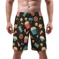 thumbnail image 1 of NICKSUN Men's Swim Trunks, Cute Print Quick Dry Summer Board Beach Shorts with Mesh Lining and Pockets, 1 of 6