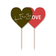 thumbnail image 1 of Función de fórmulas de alto vuelo Palillos de dientes bandera etiqueta de amor selección de pastelitos, 1 of 4