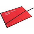 thumbnail image 1 of Bolsa de almacenamiento de herramientas - Bolsa organizadora de lona con múltiples bolsillos para llaves y llaveros (14 bolsillos), color rojo, 1 of 5