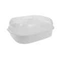 thumbnail image 1 of Steamer Microwave Vegetable Food  Bowl Veggie Rice Fish Oven Potato Basket Cooker Plastic Pot Cookware Egg Bun Container, 1 of 7