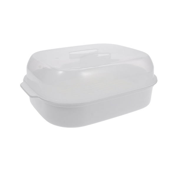 Steamer Microwave Vegetable Food  Bowl Veggie Rice Fish Oven Potato Basket Cooker Plastic Pot Cookware Egg Bun Container