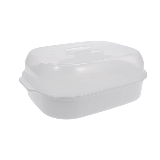 Steamer Microwave Vegetable Food Bowl Veggie Rice Fish Oven Potato Basket Cooker Plastic Pot Cookware Egg Bun Container