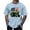 Light Blue, variant on Mens 250 Anniversary USA Shirt Farm Tractor Graphic Tee Casual Short Sleeve Shirt Patriotic Tops S