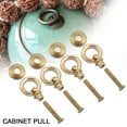 thumbnail image 4 of 4pcs Jewelry Box Mini Pull Rings, Vintage Copper  Pulls Vintage Brass  Pulls Wooden Cases Cabinet Pulls  Pulls Small Sized Pulling Attachment, 4 of 8