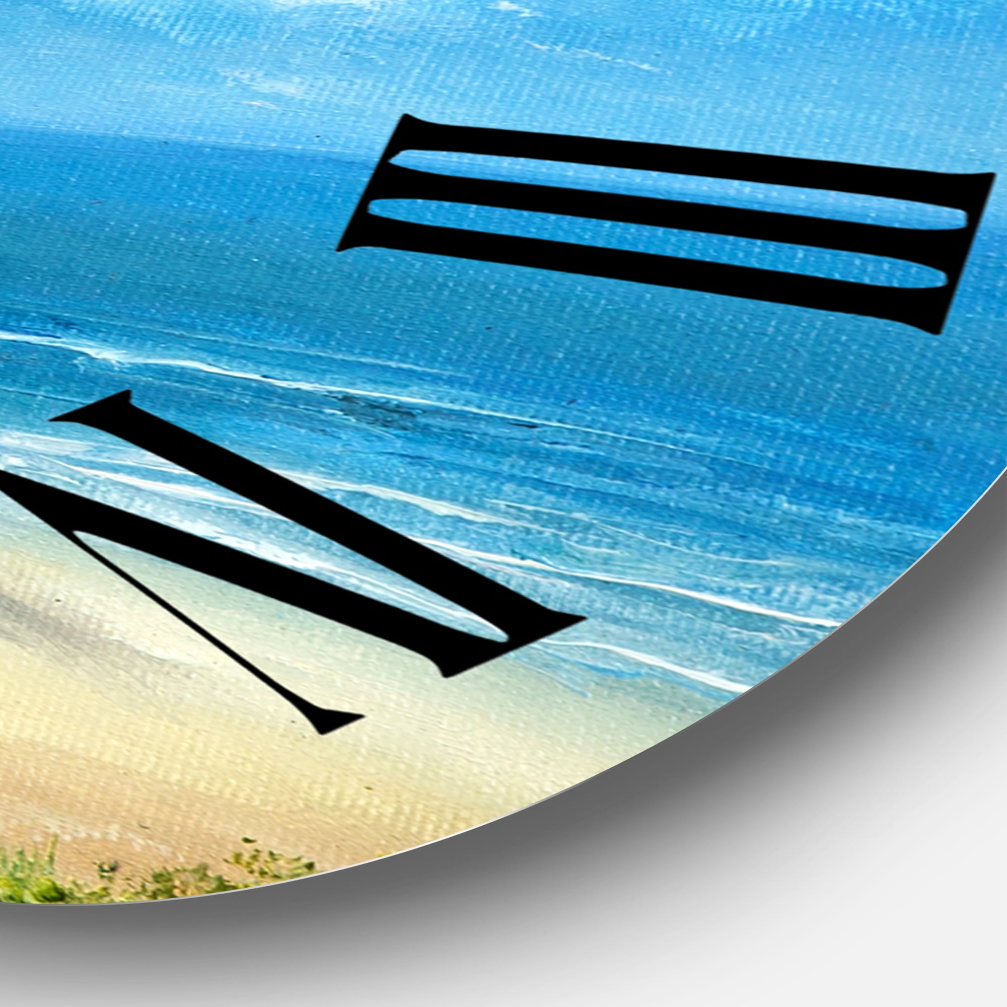 Designart 1 in Coastal Wall Clock