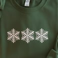 thumbnail image 2 of Snowflake Embroidered Sweatshirt, Snowflake Embroidery Sweater, Christmas Sweatshirt, Winter Shirt, Holiday Gift, Family Christmas Sweater, 2 of 5