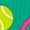 Kelly Green, variant on Inktastic Pink Tennis Racket and Ball Boys or Girls Baby T-Shirt
