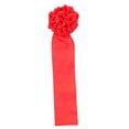 thumbnail image 2 of Awards Ceremony Red Cloth Flower Ball Opening Hydrangea Flower with Ribbon, 2 of 9