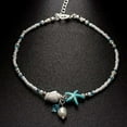thumbnail image 3 of Beach Beaded Starfish Anklet Ankle Bracelet, 3 of 4