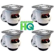 CASTER HQ CasterHQ TP-60F - 2" WHEEL - RETRACTABLE LEVELING MACHINE CASTERS - 4 PACK - 2,400 LBS PER SET