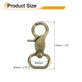 thumbnail image 2 of Uxcell 6 Pack Swivel Snap Hook, 20mm(3/4") Trigger Snap Heavy Duty Metal Lobster Claw Clasp Lanyard Clips for Straps Bags Belting Leathercraft, Bronze, 2 of 6
