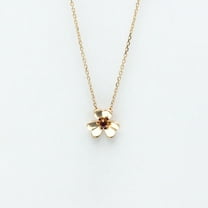 Pre-Owned Van Cleef & Arpels Frivole Mini Diamond Necklace Pink Gold (18K) Diamond... (Good)
