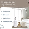 thumbnail image 2 of Tray Spacewiser para encimera o tocador, 11,7 cm, silicona, arena costera, 2 of 8