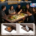 thumbnail image 5 of Avocahom Solid Wood Board Game Table for 4–6 with Removable Top, 54" x 31" Gaming Surface, Game Mat, 6 Cup Holders & Hobby Tray – Convertible Gaming and Dining Table for D&D , Card Game and Puzzle, 5 of 10