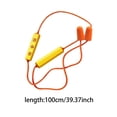 thumbnail image 3 of Whyan Bluetooth Foam Earplug Headphones - 29 DB NRR Hearing Protection - Neckband Work Headphones IPX5 Water Proof Noise Reduction Wireless Neckband Headphones With Mic 20 Hrs Rechargeable, 3 of 9