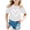 Z9-White, variant on Staki Teen Clothes Girls' Summer T Shirts Crewneck Short Sleeve Cute Casual Tops 18-24M 3-12Y(Sky Blue,7-8 Years)