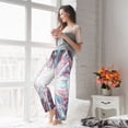 thumbnail image 6 of Picia Blue Swirl Fireworks Womens Soft Woven Cotton Elastic Waistband Sleep Pajama Pant Lounge Sleep Pant With Pockets And Drawstring-Small, 6 of 9