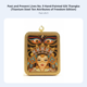 thumbnail image 3 of Abbraccia Collar tibetano Buda de la fortuna, acero inoxidable, Thangka dorado pintado a mano, caja Gawu, diseño étnico, 3 of 6