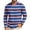 Royal Blue, variant on Dwelliawo Men's Casual Striped Athletic T-Shirts Basic Crewneck Long Sleeve Stretch Pullovers Outdoor Workout Tee Tops Black M