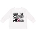 thumbnail image 3 of Inktastic Multiple Myeloma Hope Love Strength Boys or Girls Long Sleeve Toddler T-Shirt, 3 of 5
