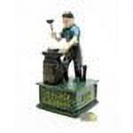 Design Toscano The Village Blacksmith Collectors' Die Cast Iron Mechanical Coin Bank