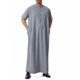 thumbnail image 4 of Ceisia Men's All Seasons Casual Solid Color Button-Up Round Neck Short Sleeve Shirt - Comfortable Daily Gift Outdoor Wear, 4 of 9
