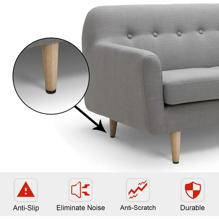 Non Slip Furniture Pads -24 Pcs 2 Furniture Grippers Hardwood Floors, Non Skid for Furniture Legs,Self Adhesive Rubber Furniture Feet, Anti Slide