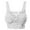 Z01 White, variant on Lace Bra for Women Seamless Lace Bra Top With Front Lace Cover Sports Bra Lace Bralettes for Women,Color:White,Size:XL