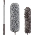 thumbnail image 1 of Plumero De Microfibra Con Extensión (30-100 Pulgadas) Plumero Retráctil Para Ventilador De Techo Alto, Plumero Lavable Y Flexible De Telaraña Larga Para Limpieza Alta. Afortunado Sencillez, 1 of 5