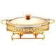 thumbnail image 5 of Plato de frotamiento perfecl para catering juego completo de chafer acero inoxidable dorado, 5 of 8