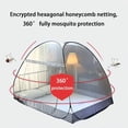 thumbnail image 3 of Foldable Bed Mosquito Net Pop Up Large Mosquito Net Dome Tent Single Door Camping Mosquito Curtain Easy To Install For Bedroom100Cm(W) 190Cm(L) 100Cm(H), 3 of 5