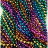 72 Neon Faceted Disco Mardi Gras Beads Necklaces Party Favors