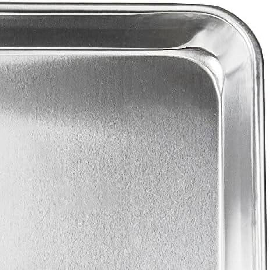 TrueCraftware- Set of 2 Aluminum Half Size Sheet Pan 18" x 13" Baking Sheets -Oven Safe Baking Pan Baking Tray Cookie Sheet Baking Sheet Perfect for Baking Roasting