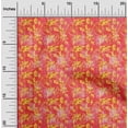 thumbnail image 1 of oneOone Silk Tabby Dark Peach Fabric Batik Diy Clothing Quilting Fabric Print Fabric By Yard 42 Inch Wide, 1 of 4