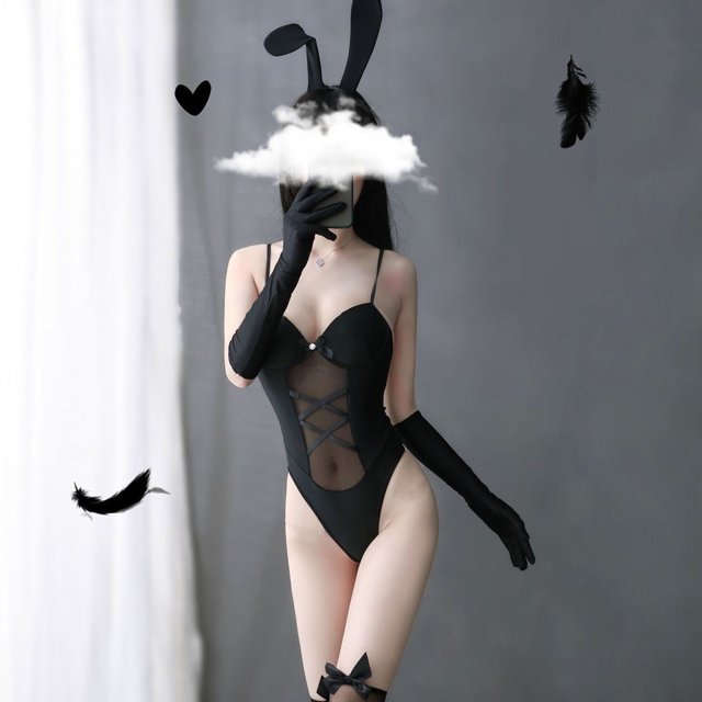 Lencería sexy, uniforme de rol, tentación, juego, perspectiva sexy, mono, copa, cadera, club nocturno, conejito