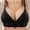 Black, variant on Women Simple Wirefree Bra Ladies Fashion Lingerie Comfortable Breathable Push Up Bra Solid Color No Underwire Support 34 Dark Blue
