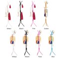 thumbnail image 2 of Modern Gold Metal Coat Rack with 9 Hooks - Sturdy Steel Tube Standing Clothes Hanger for Bedroom, Multifunctional Space-Saving Design with Triangular Base, Easy Assembly for Hanging Clothes, Hats,, 2 of 6