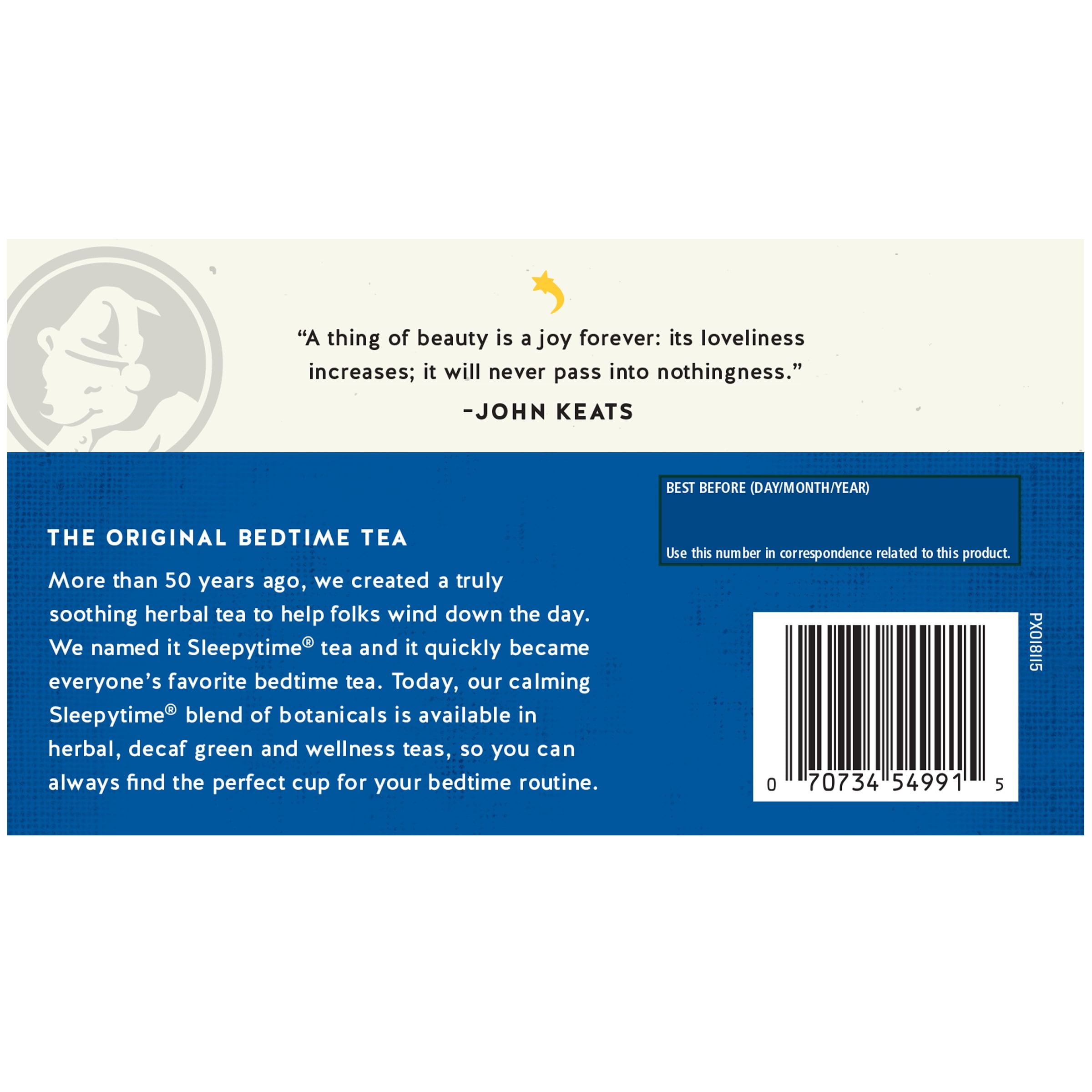 (6 pack) Celestial Seasonings Sleepytime Wellness Biotin Beauty Rest Herbal Tea Bags (18 Count)