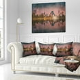 thumbnail image 2 of Designart Kula Lumpur Night Scenery - Landscape Printed Throw Pillow - 18x18, 2 of 4