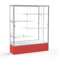 thumbnail image 4 of Waddell 375WB-BZ-BK Spirit 60 x 72 x 16 in. Black Base Floor Display Case with 5 ft. Length, White Back - Dark Bronze, 4 of 7