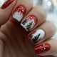 thumbnail image 1 of Puntas de uñas navideñas terminadas, uñas usables, uñas postizas navideñas, parches para uñas usables, pieza de uña, 1 of 4