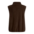 thumbnail image 3 of HAiming Fleece Vest for Women Sleeveless Lightweight Comfy Solid Color Casual Jackets Fall Winter Outdoors Sweaters, 3 of 9
